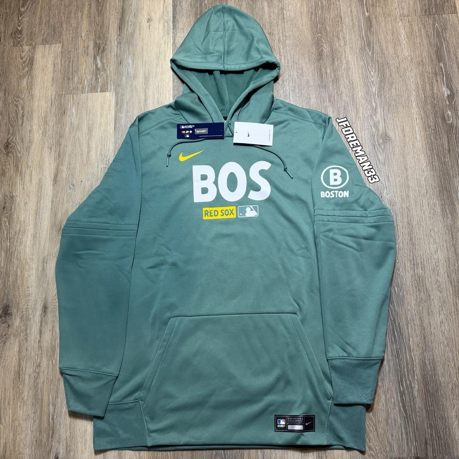 Nike Boston Red Sox Green Monster City Connect Hoodie 2026 Authentic Therma Fit