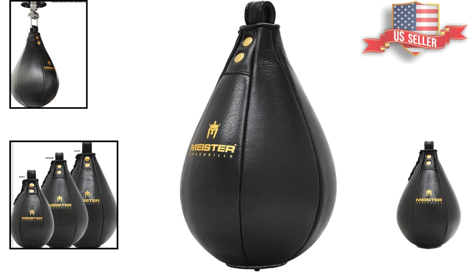 Genuine Leather SpeedKills Speed Bag - Large Size for Boxing Precision Training