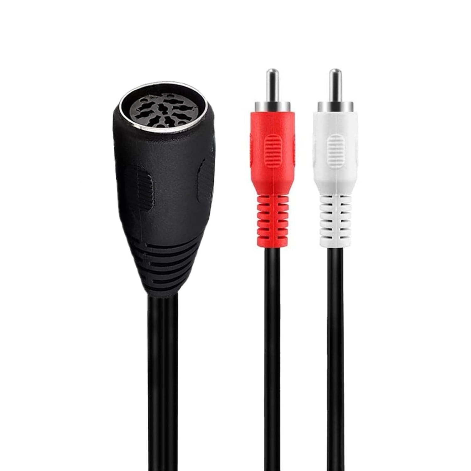 LOKEKE DIN 8Pin to 2RCA Cable, 8 Pin Female Red White Male...