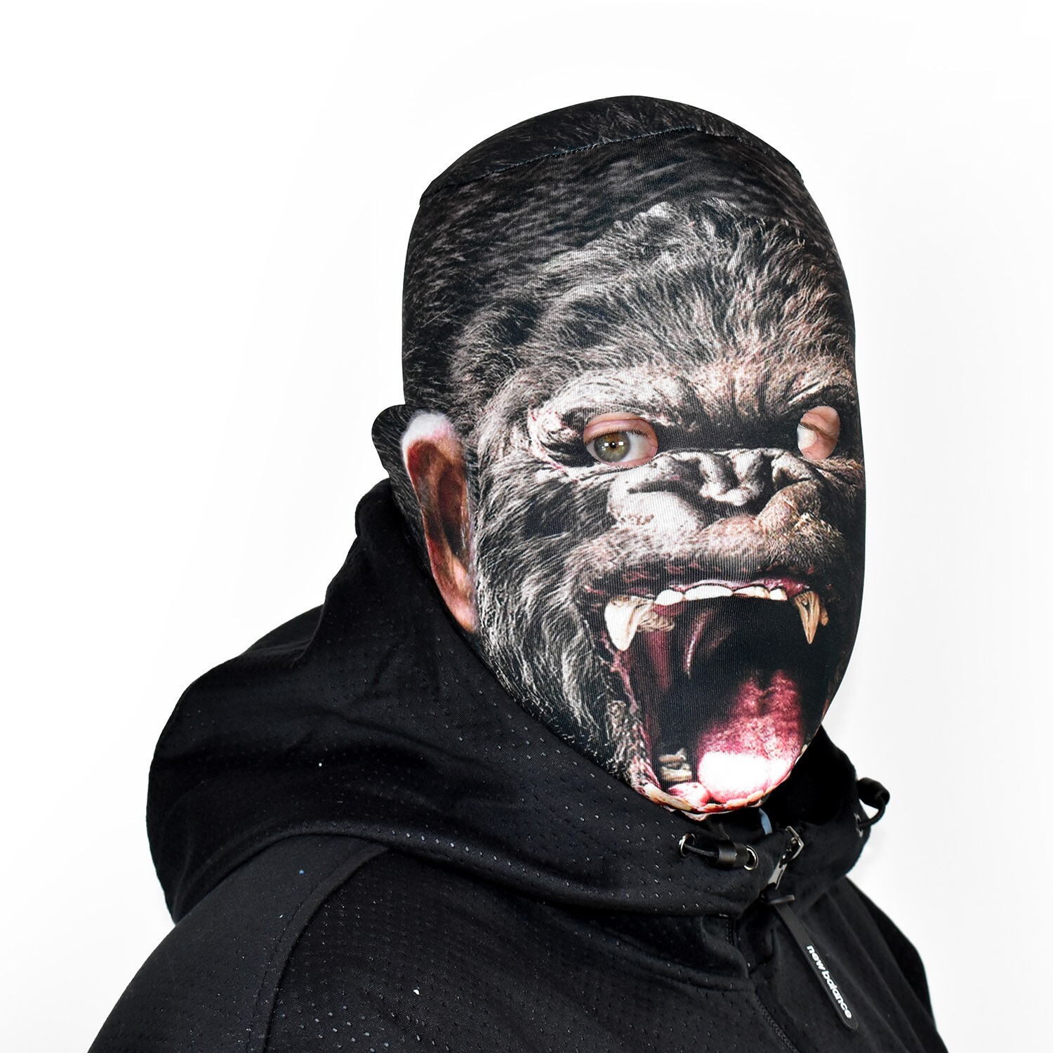 3D Effect Face Skin - Gorilla face - Fabric - Halloween Mask
