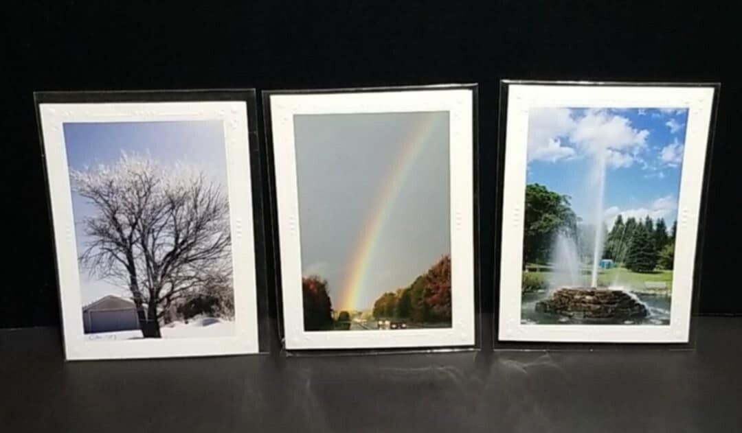 ~Landscape Theme~ Photography Photo Greeting Cards-Blank Inside Set Of 3 ~Lot#1~