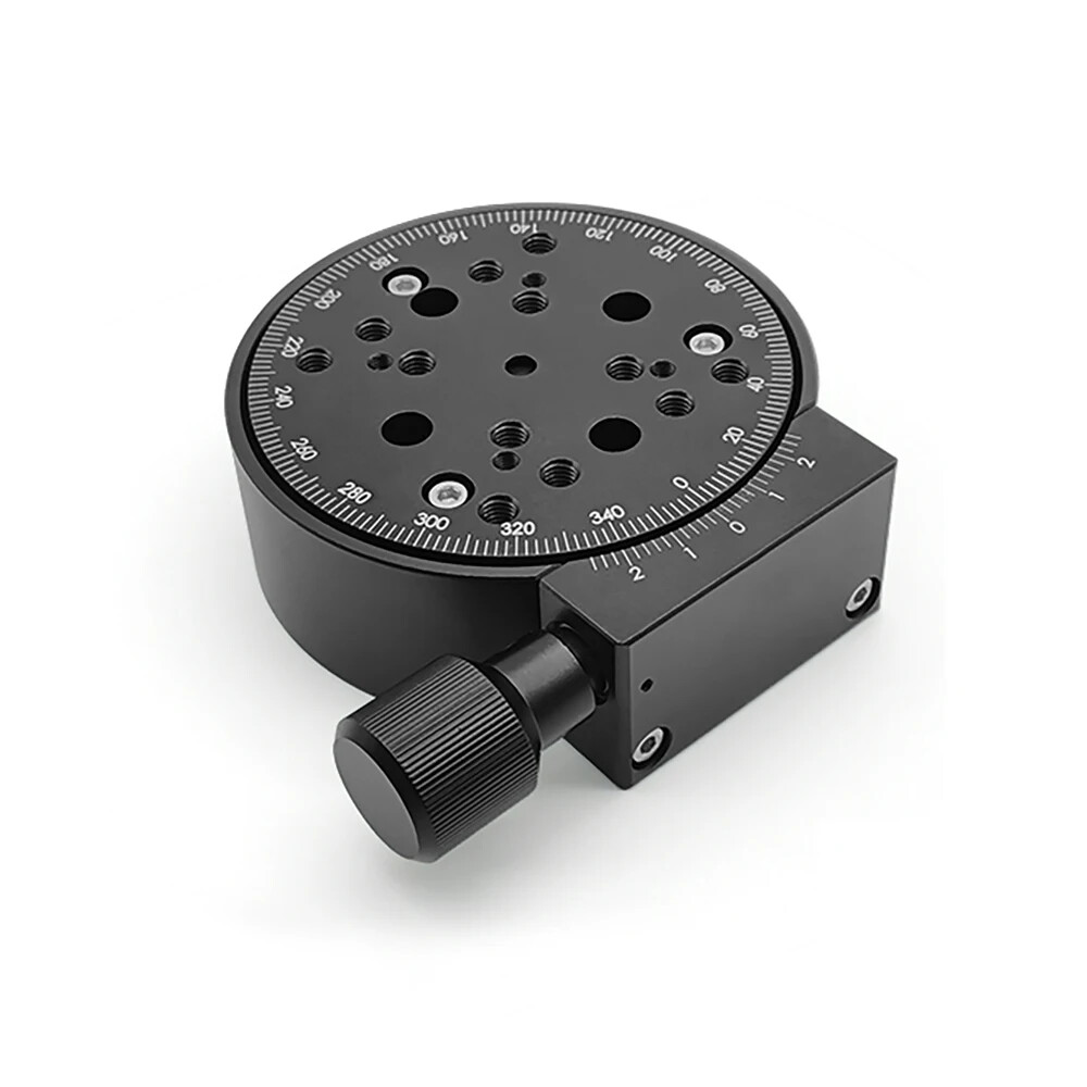 Manual Rotary Stage R Axis 360 Degree Rotating Platform Angle Adjustment 100MM