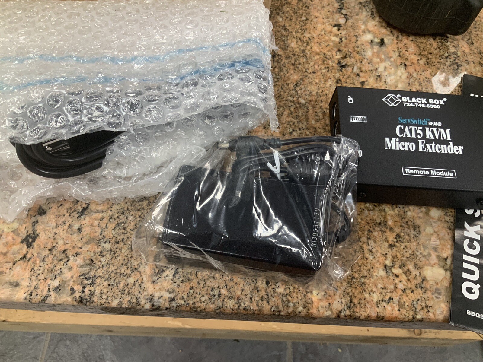 Black Box Acumrem Cat 5 KVM Microextender (remote Unit)