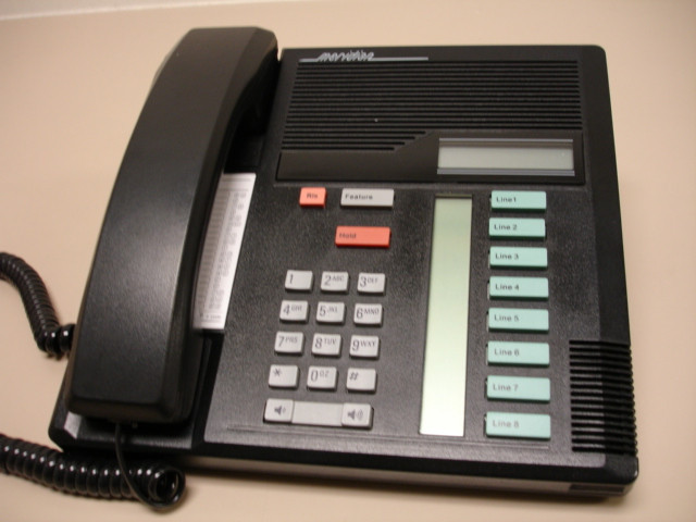 1 Refurbished Black Norstar M7208 Phones, Nortel (NT8B30), Free Shipping