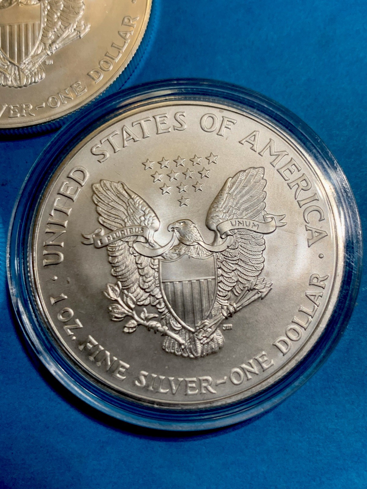 2005 American Silver Eagle 1Oz Gem Brilliant Uncirculated From US Mint Tube Pull