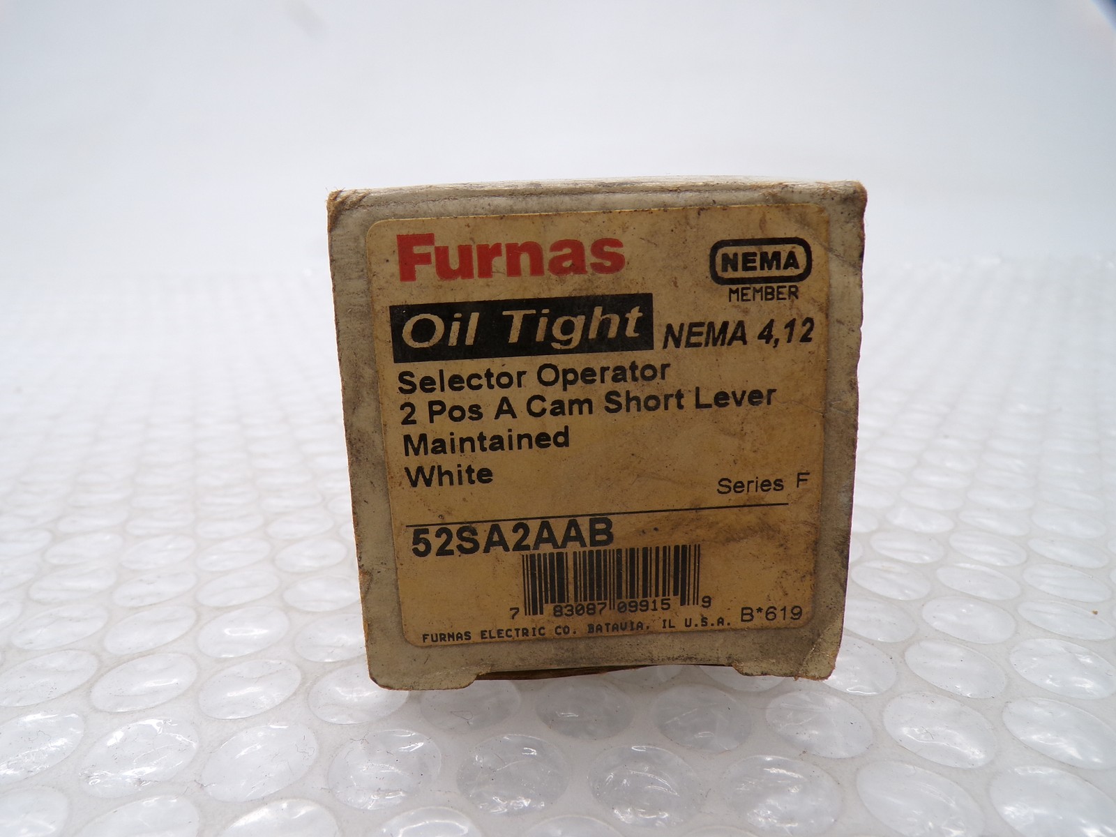 FURNAS 52SA2AAB SER.F SELECTOR SWITCH NSMP