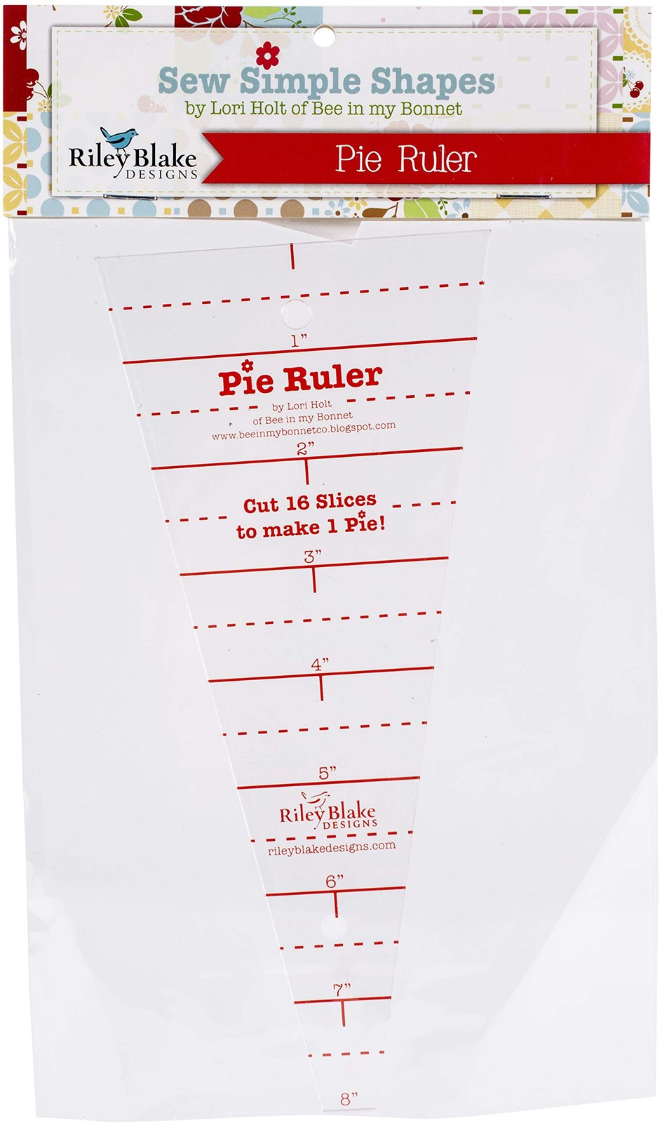 Lori Holt Pie Ruler by Lori Holt of Bee in my Bonnet ST-4815