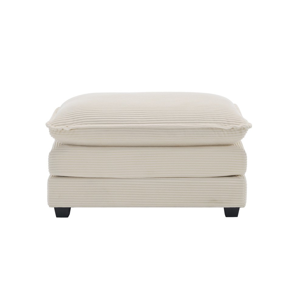 Footstool Corduroy With double-layer cushion With removable armrests
