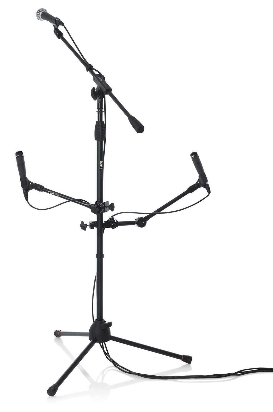 Adjustable ClampOn Angled Mini Interlocking Design, 9" Boom Arm GFWMICCLMPBM9
