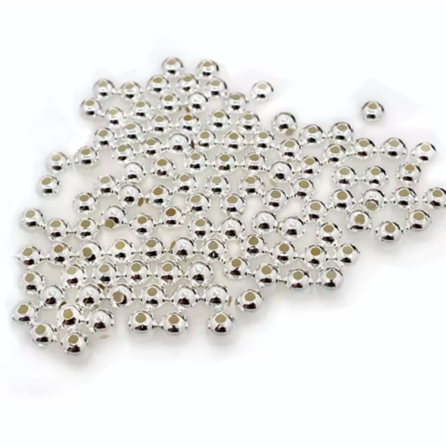 silver fly tying beads 2.5mm 3mm 4mm