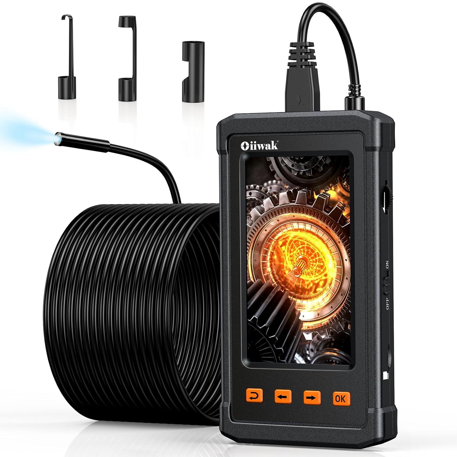 Industrial Endoscope Borescope Camera for Pipe Sewer Drain Plumbing Inspect 50FT