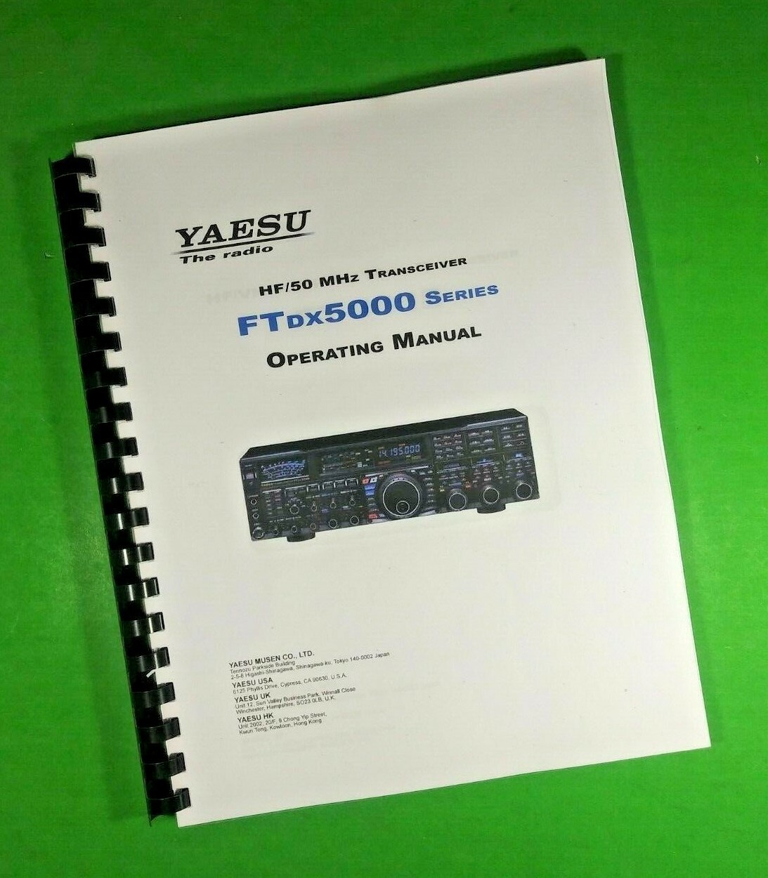 Owners Manual for Yaesu FT DX 5000 MP Transceiver 148 Pages W/Clear Covers!