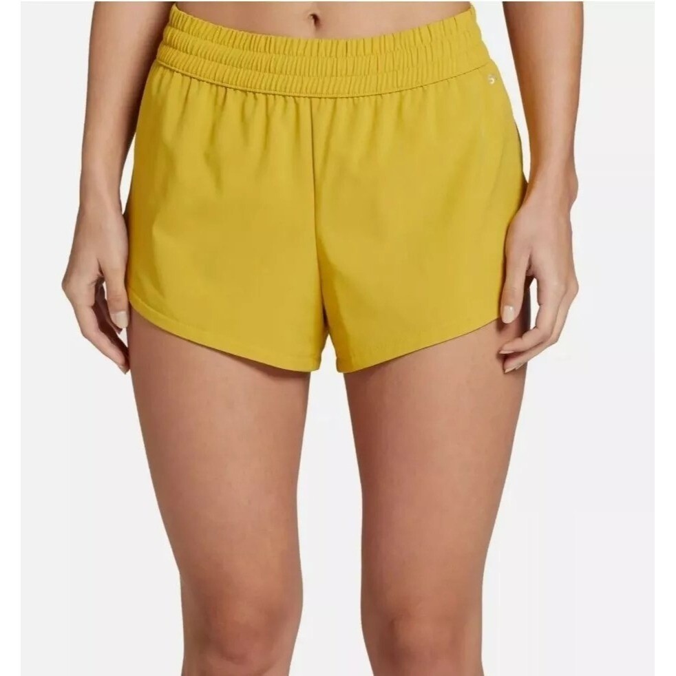 DSG Women's Stride Shorts Grounded Yellow Lined Size XS