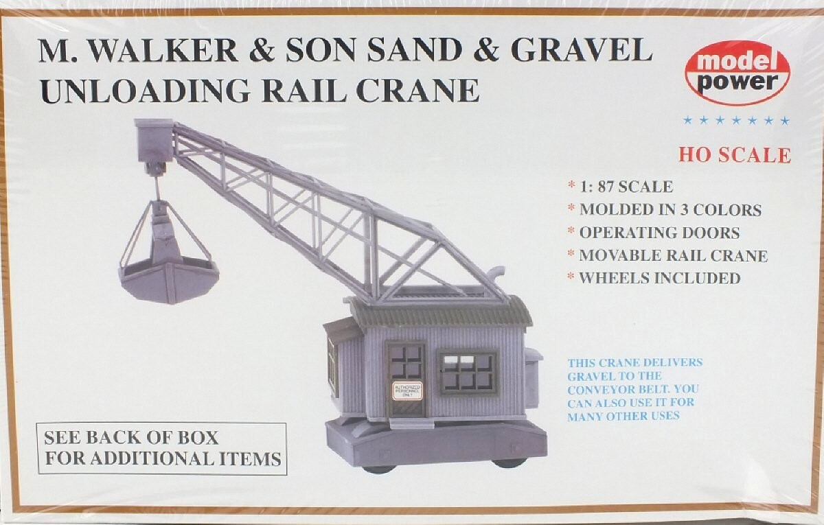 Model Power 303 HO Scale Unloading Crane Building Kit