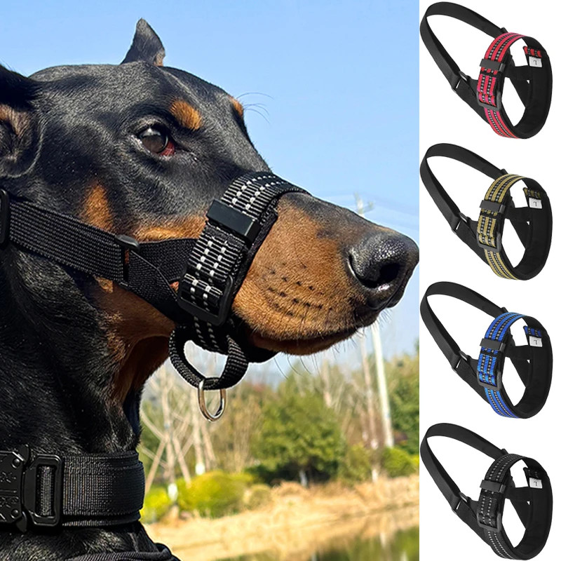 Reflective Tactical for Medium Large Dogs Leads for Anti Barking Training Ro.
