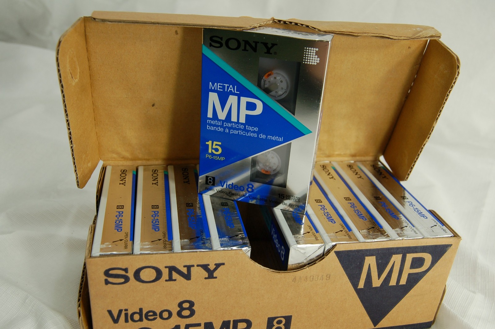 Sony Video 8 P6-15MP 8mm Sealed Video Tapes box of 10 New Old Stock