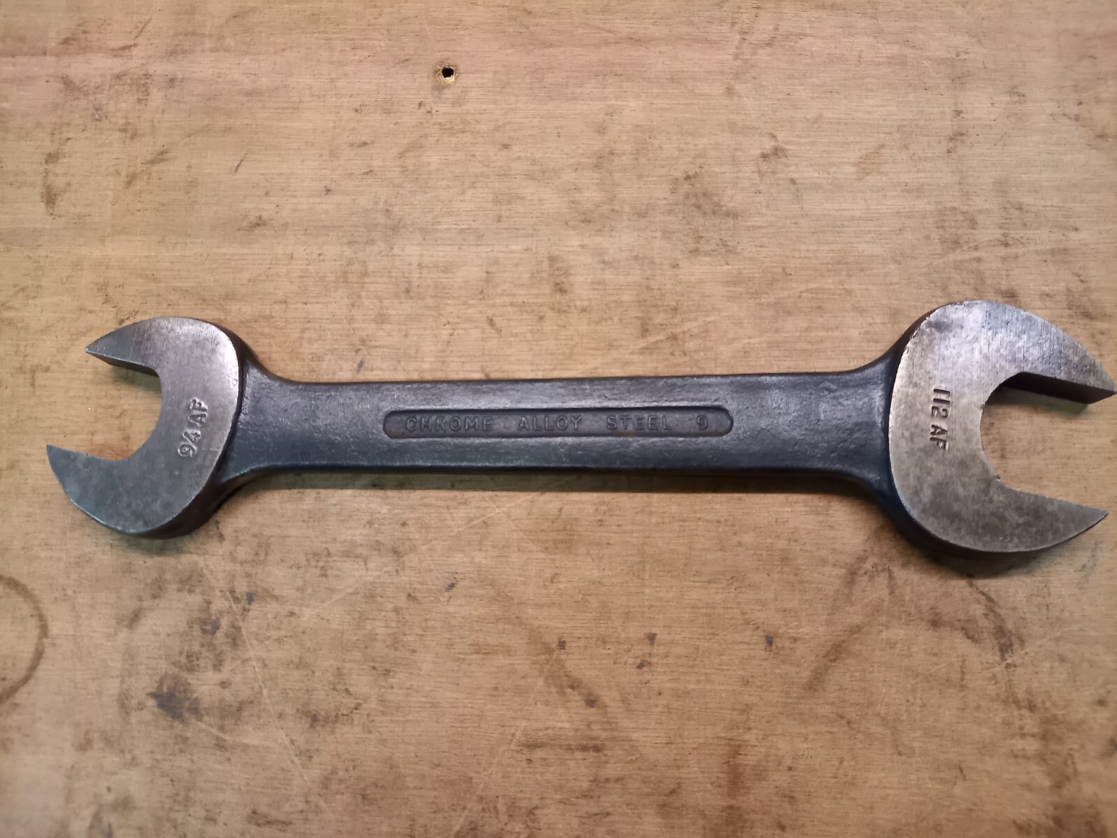 Vintage Snail Brand Open Ended Spanner 1 1/8" x 15/16" Excellent Vintage Cond.