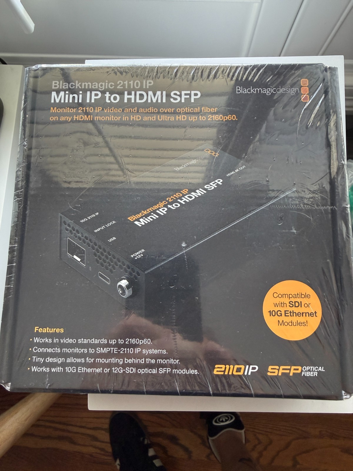 Blackmagic Design 2110 IP Mini IP to HDMI Converter with Compact Design