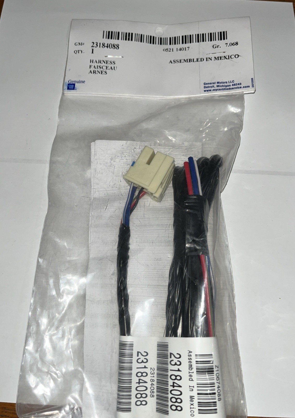 Genuine GM 23184088 Trailer Brake Wiring Harness Fits 2014-2020 Free Shipping