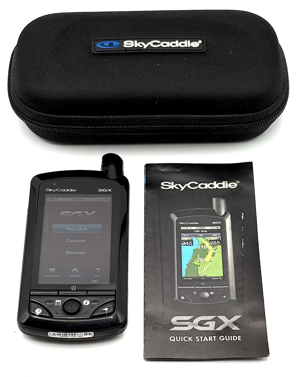 Golf Skycaddie SGX Golf Course Range Finder Rangefinder + Case & Manual *Tested*