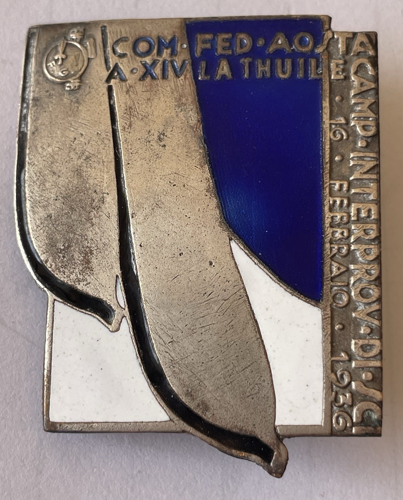 FGC Youth Combat Bands Badge Aosta La Thuile Mountain Ski 1936