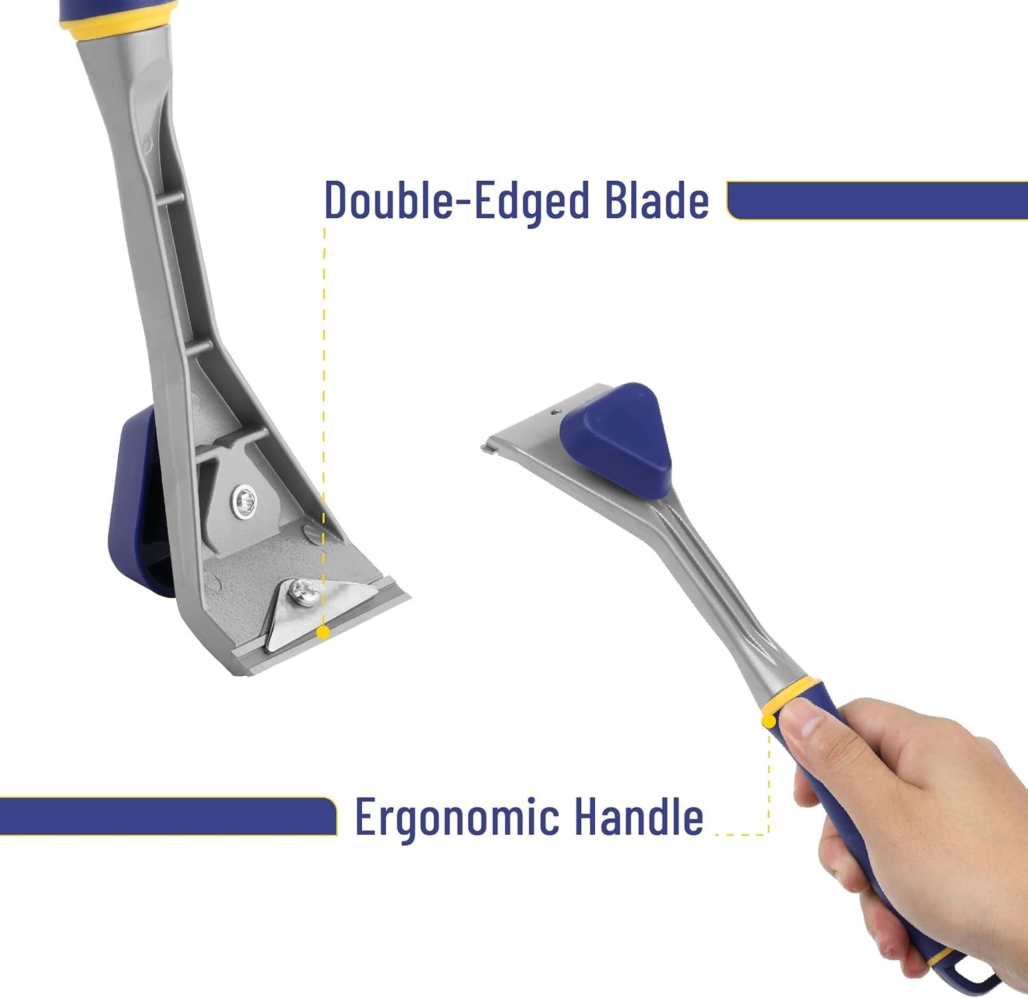Bates- Carbide Scraper, 2.5", Double-Edged Tungsten Steel Blade, Paint Scrape...