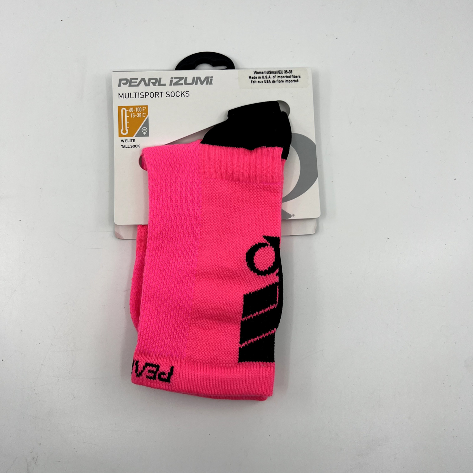 NEW Pearl Izumi Women's Elite Tall Sock Screaming Pink Cycling Socks EU 35-38