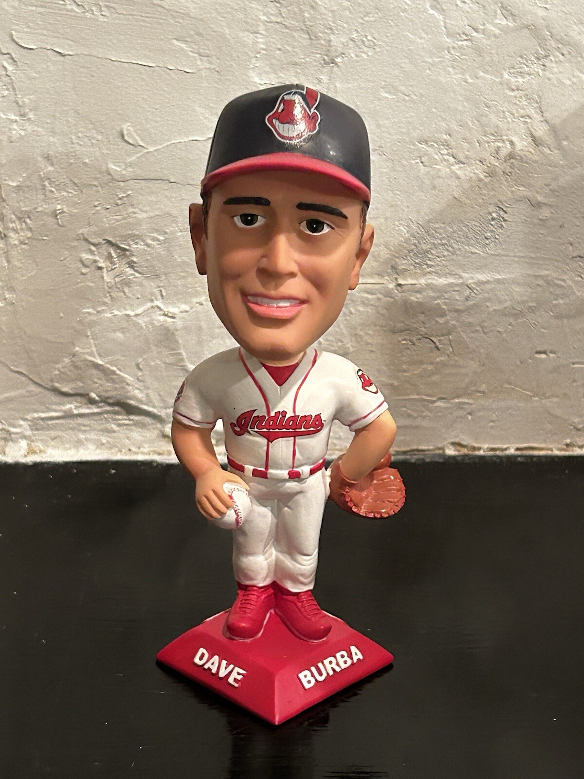 2001 DAVE BURBA SGA Bobblehead Cleveland Indians In Original Box