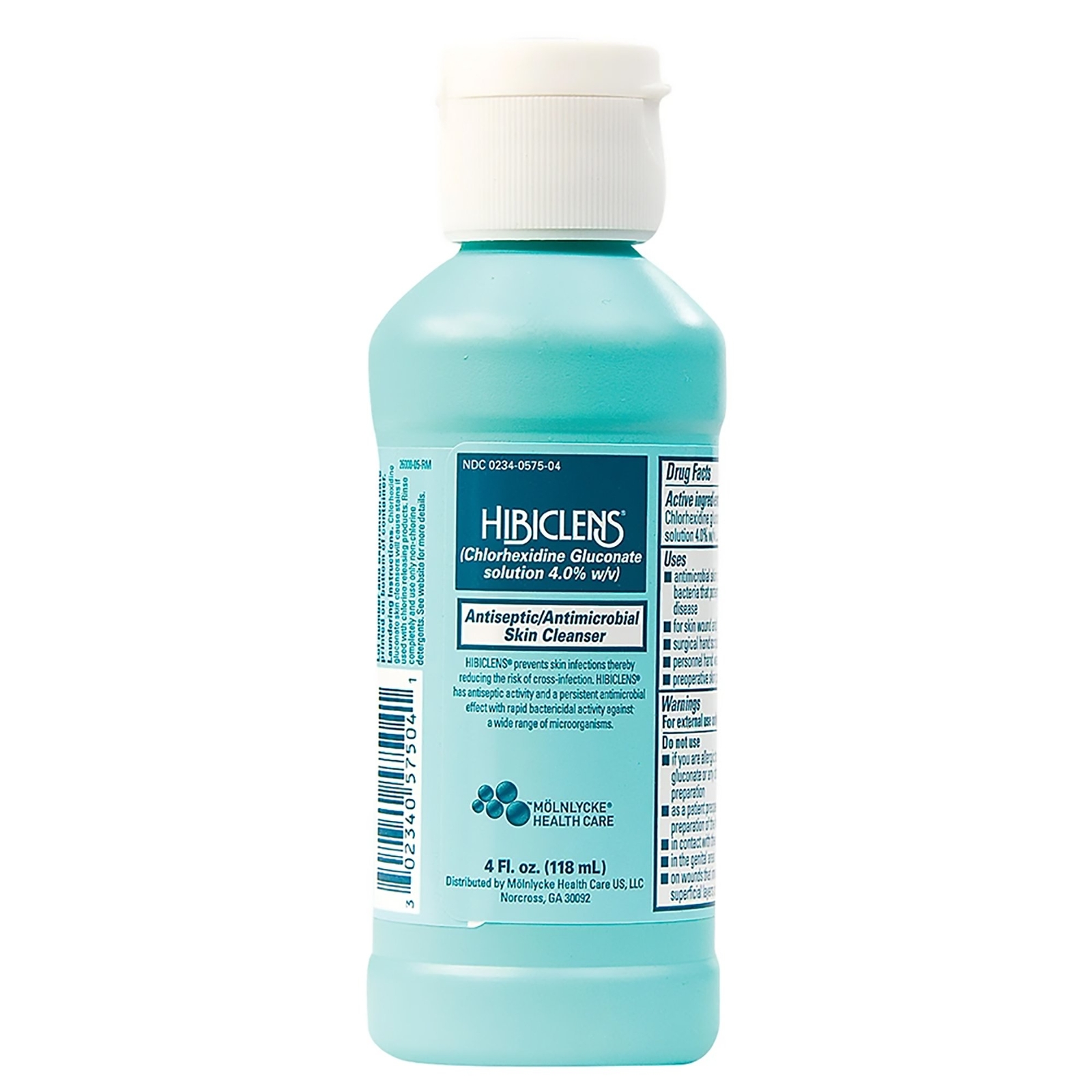 Molnlycke 57504 Hibiclens, Antiseptic,Antimicrobial Skin Cleanser, 4 oz,  1-Each