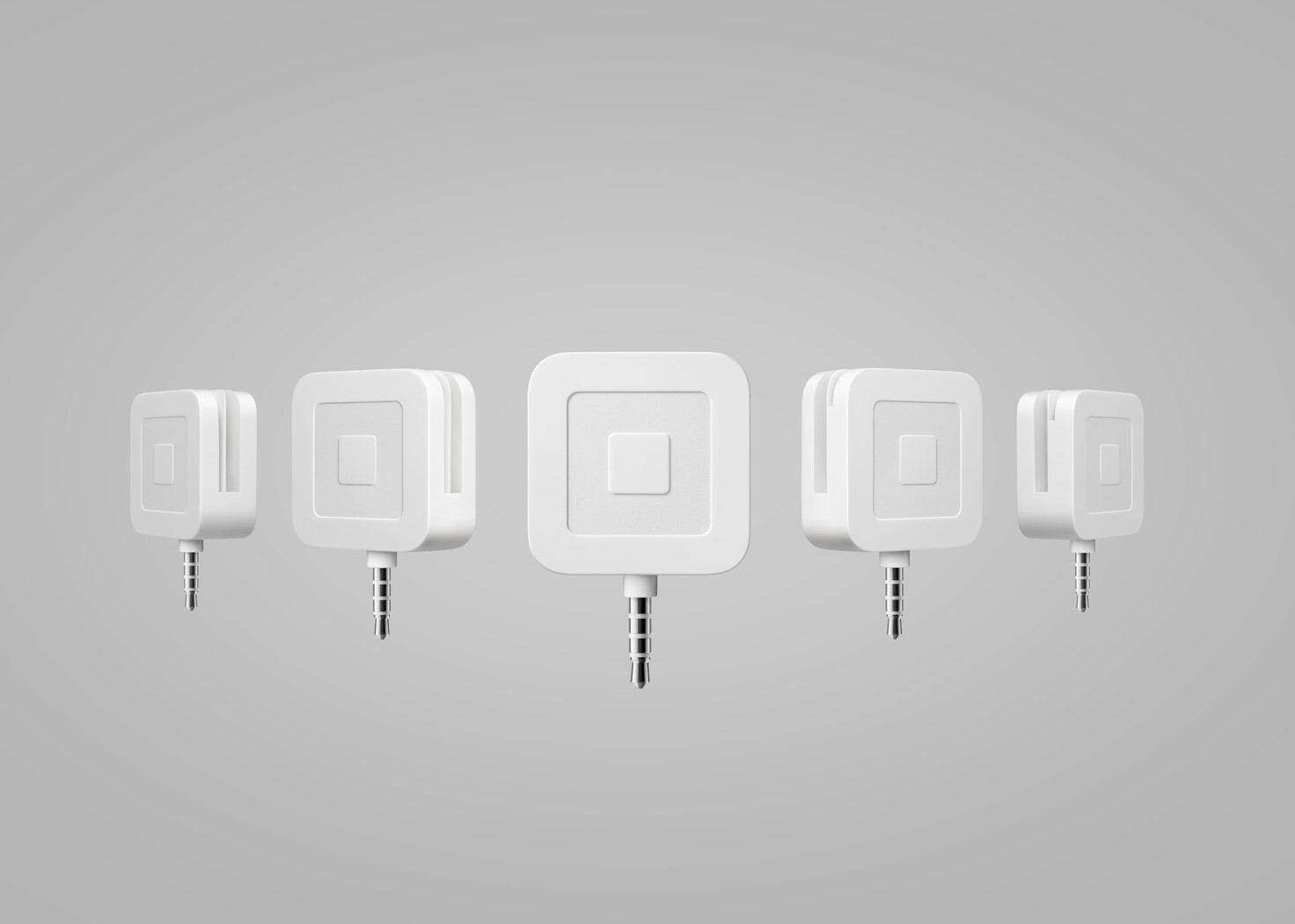 Square 3.5mm Jack Credit/Debit Magstripe Card Square Reader - White