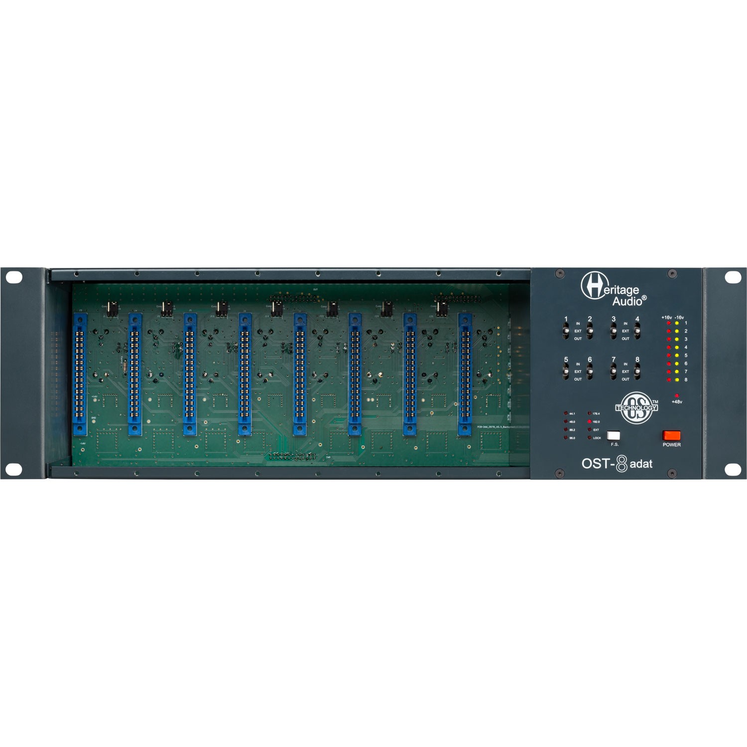 Heritage Audio OST-8 ADAT 8-Slot 500 Series Module Rack with ADAT Output