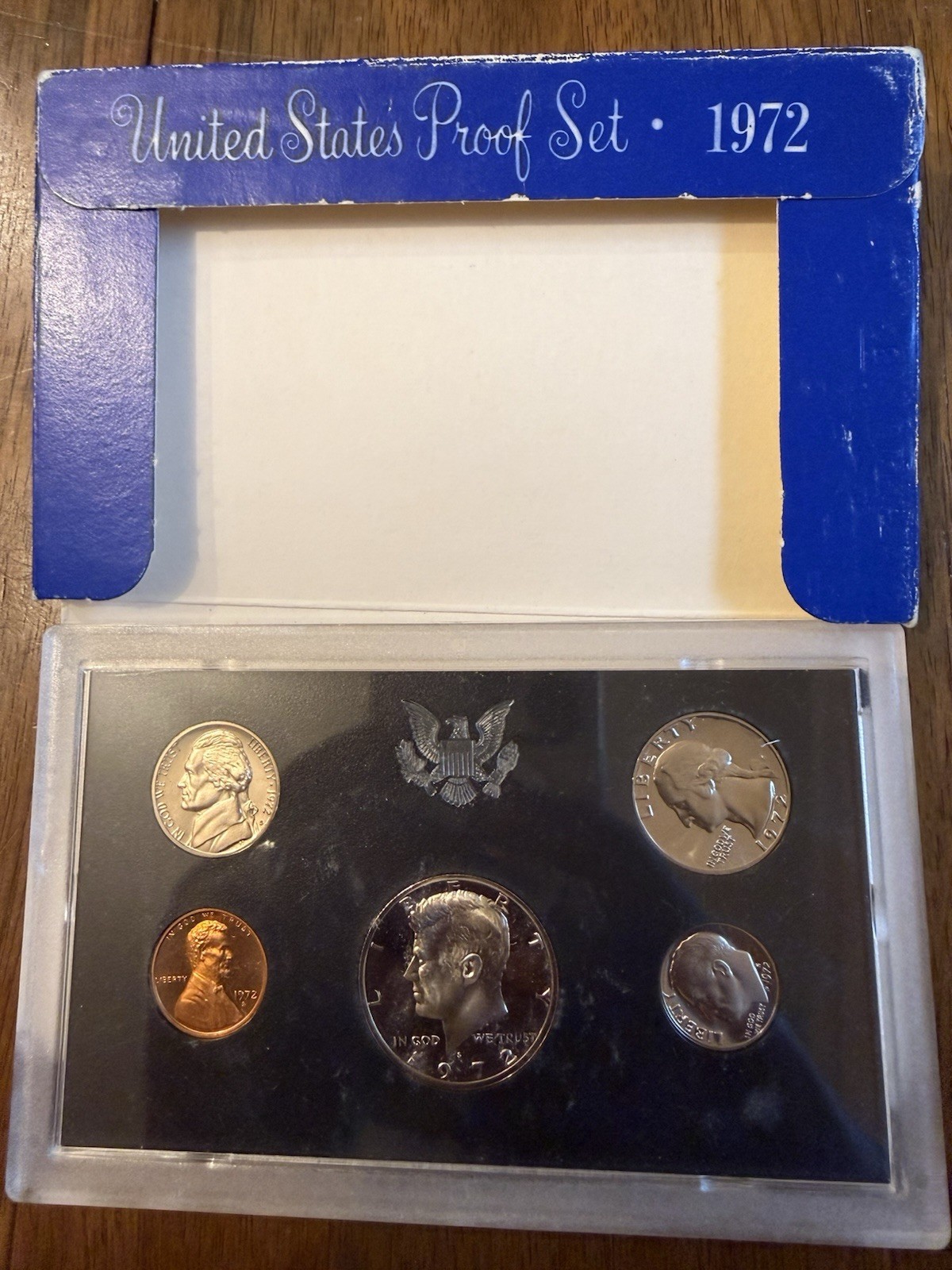 1972 S US Coins Proof Set in Original Blue Box