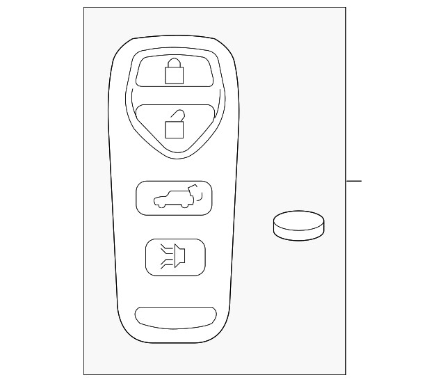 Genuine Nissan Keyless Entry Transmitter 28268-ZT04B