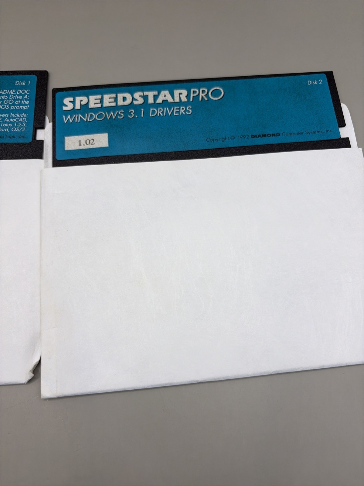 Speedstar PRO VGA Utility & Drivers 5.25” Both Disk Diamond Computer 1992