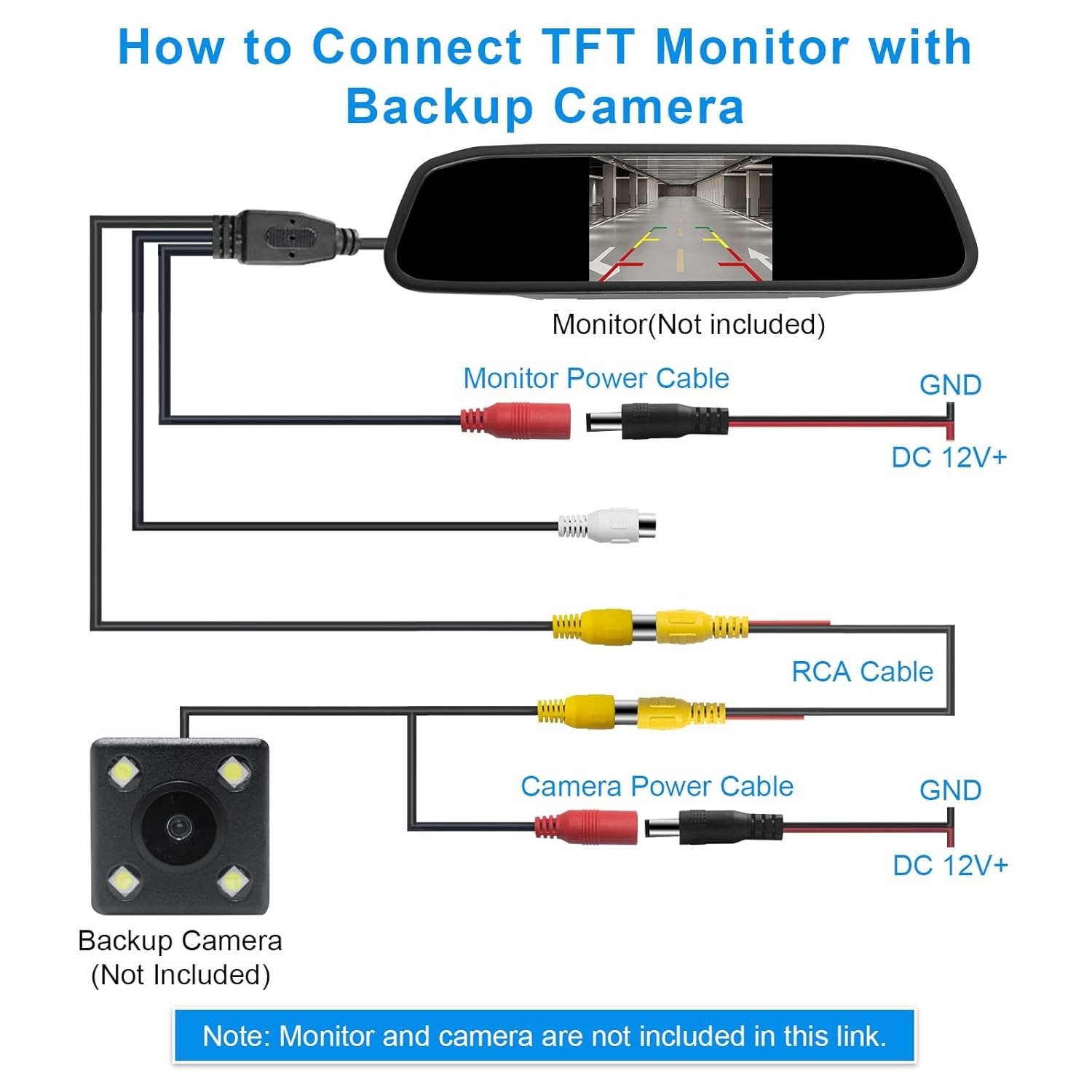 Professional Upgraded Double-Shielded RCA Video Cable for Monitor and Backup...