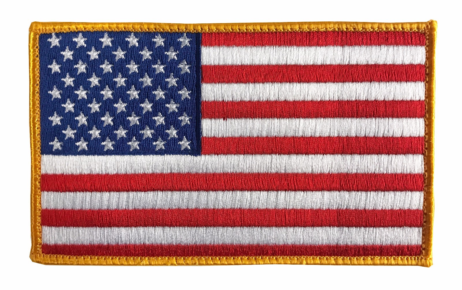 Large 5" X 3" US American Flag Patch (Standard) Hook and Look Backing - ODA, SF