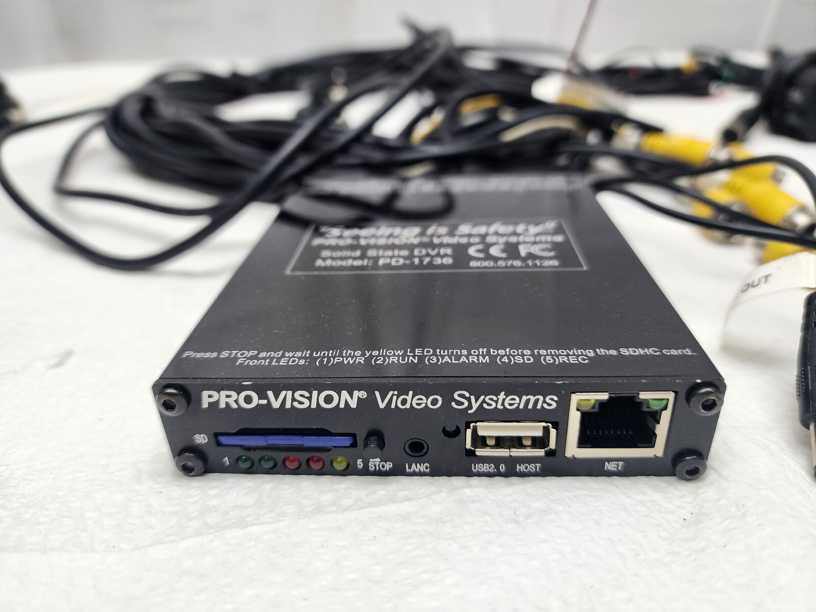 PRO-VISION MODEL IP-PM-1070S 7" LCD Monitor, PD-1736 Solid State DVR, Camera....