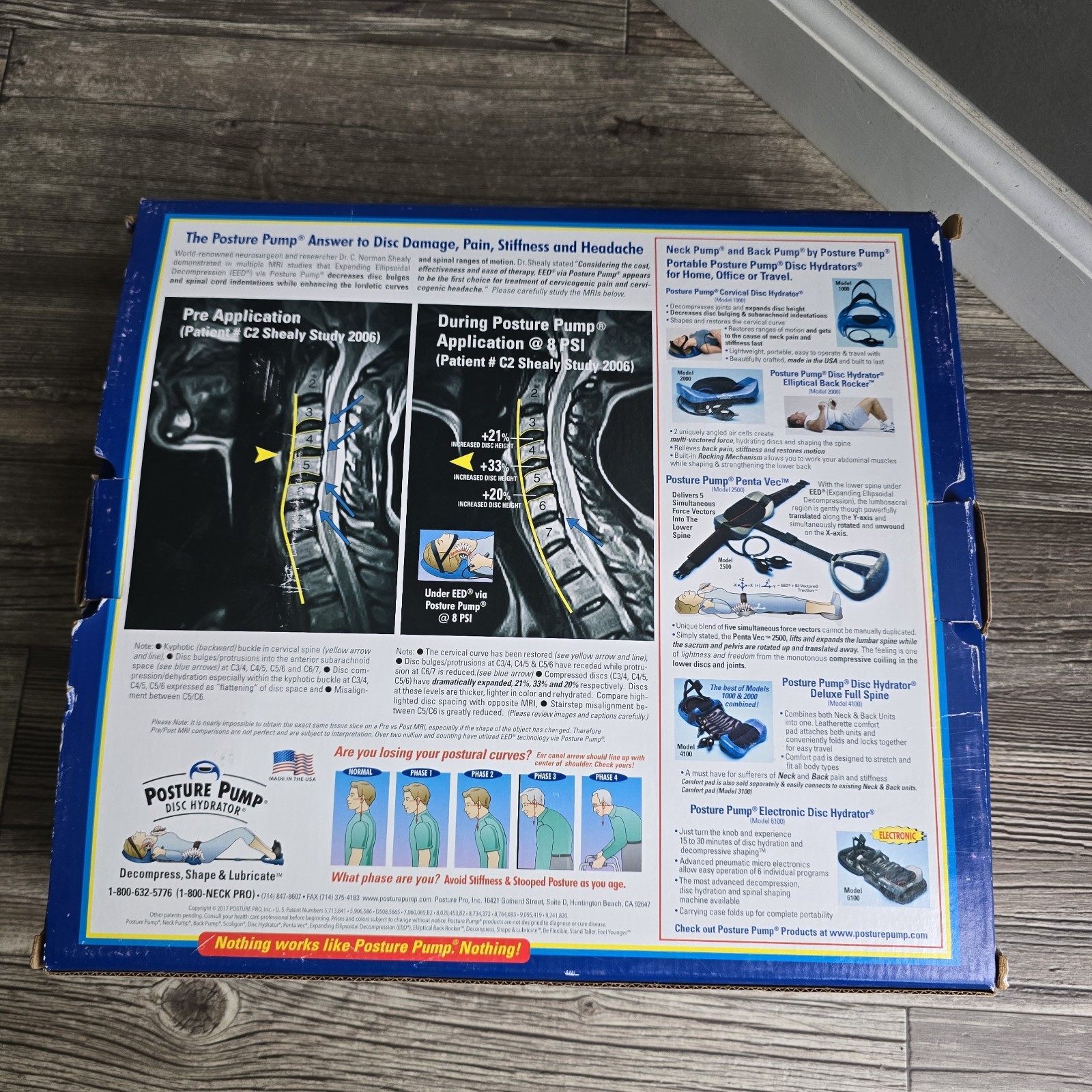 Posture Pump Model 1100-SX Neck Disc Hydrator Cervical Spine Therapy NO STRAP