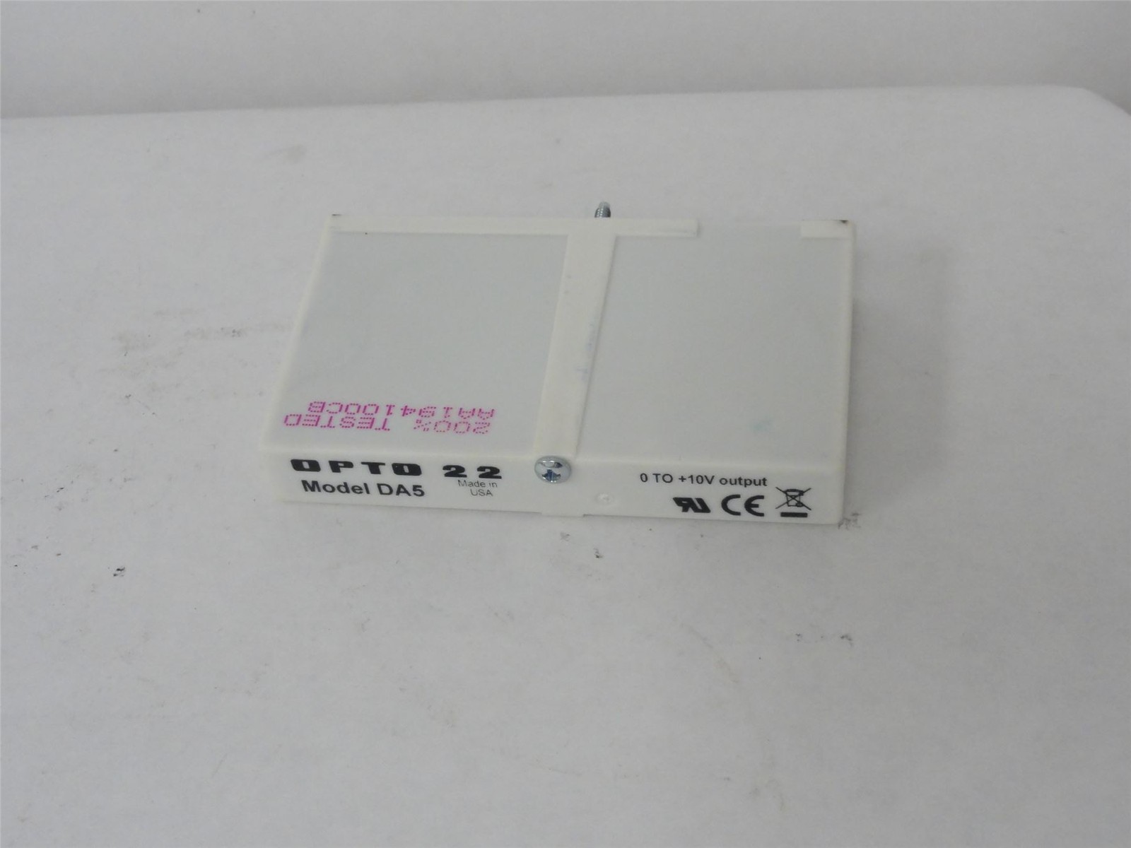 237789 New-No Box; Opto 22 Model DA5 Module; Analog; 0 to 10VDC; 70mA; 12 Bits