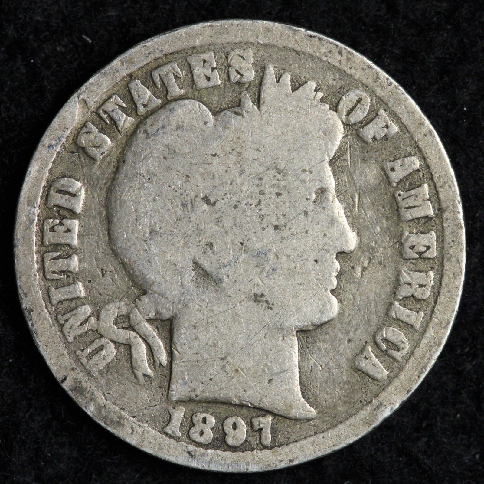 1897-O Barber Silver Dime VG E241 KDYMM