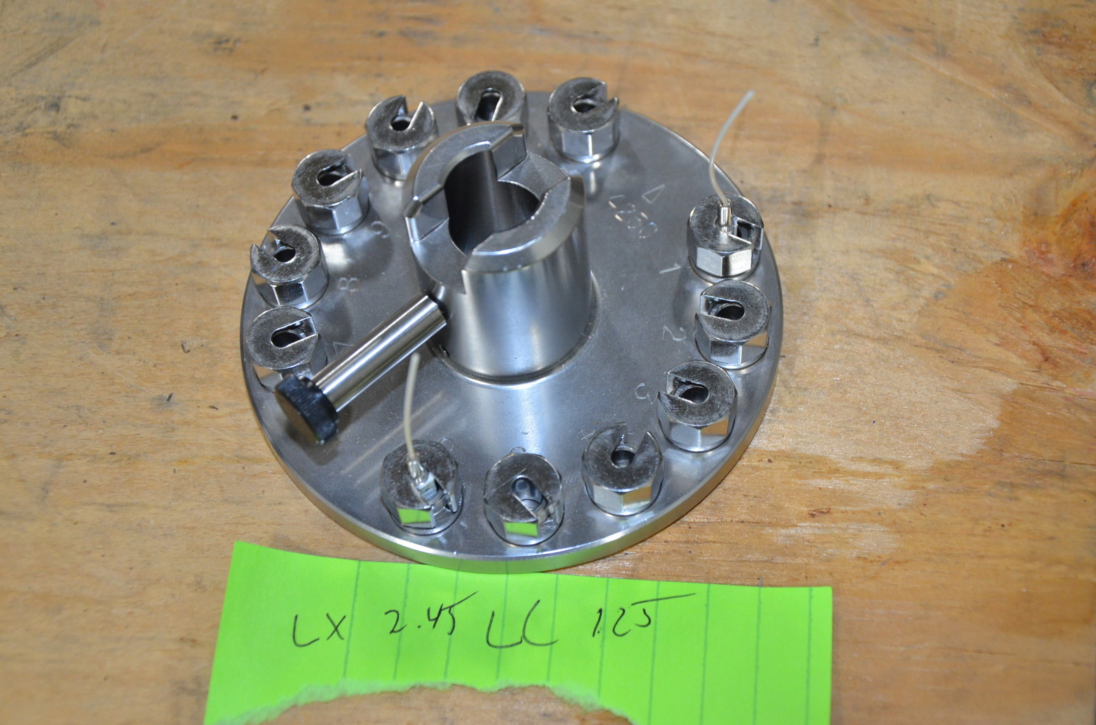Domaille LC 12 Position LX 2.45 1.25 Polishing Plate Jig Fixture Ferrule Fiber