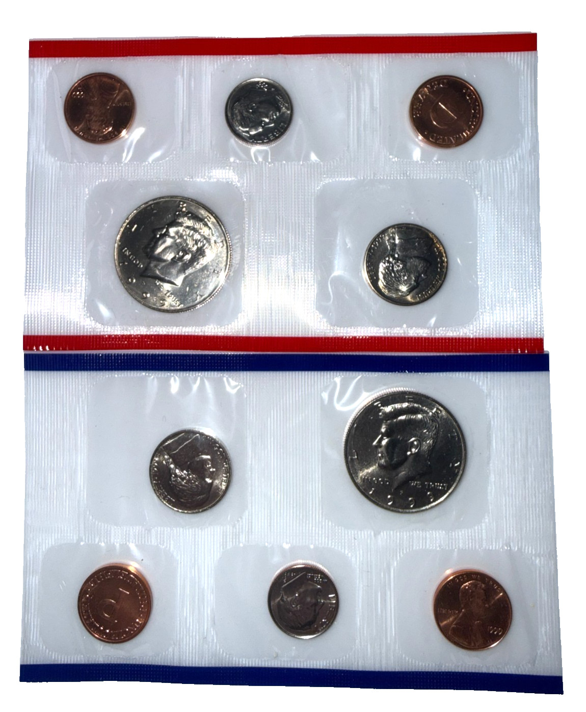 1995 US Uncirculated Mint Set 10 Coins Original Cello and Envelope