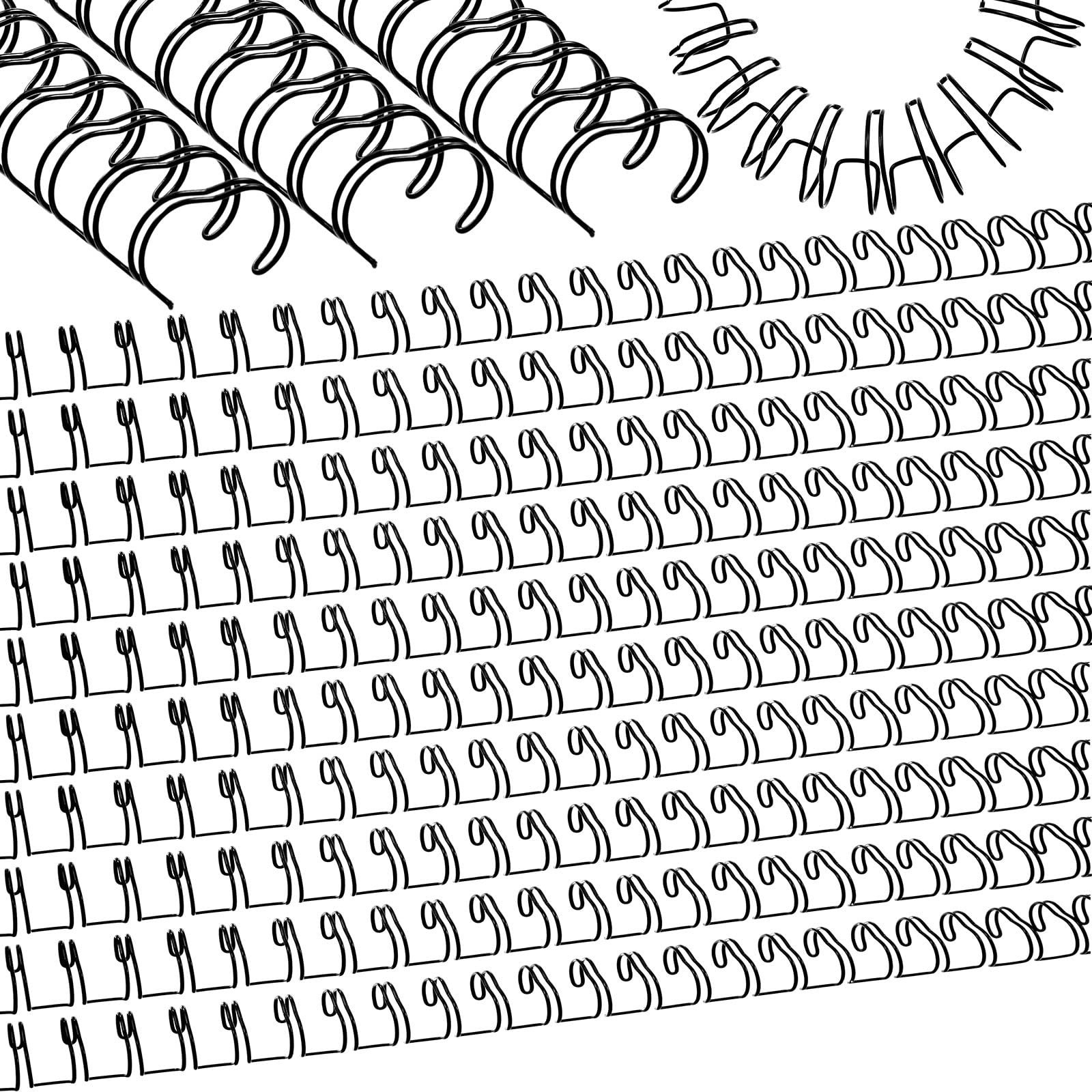 MorningRo 100 Pcs Metal Double Loop Binding Wires 5/8 Bulk Cinch Binding Wire...
