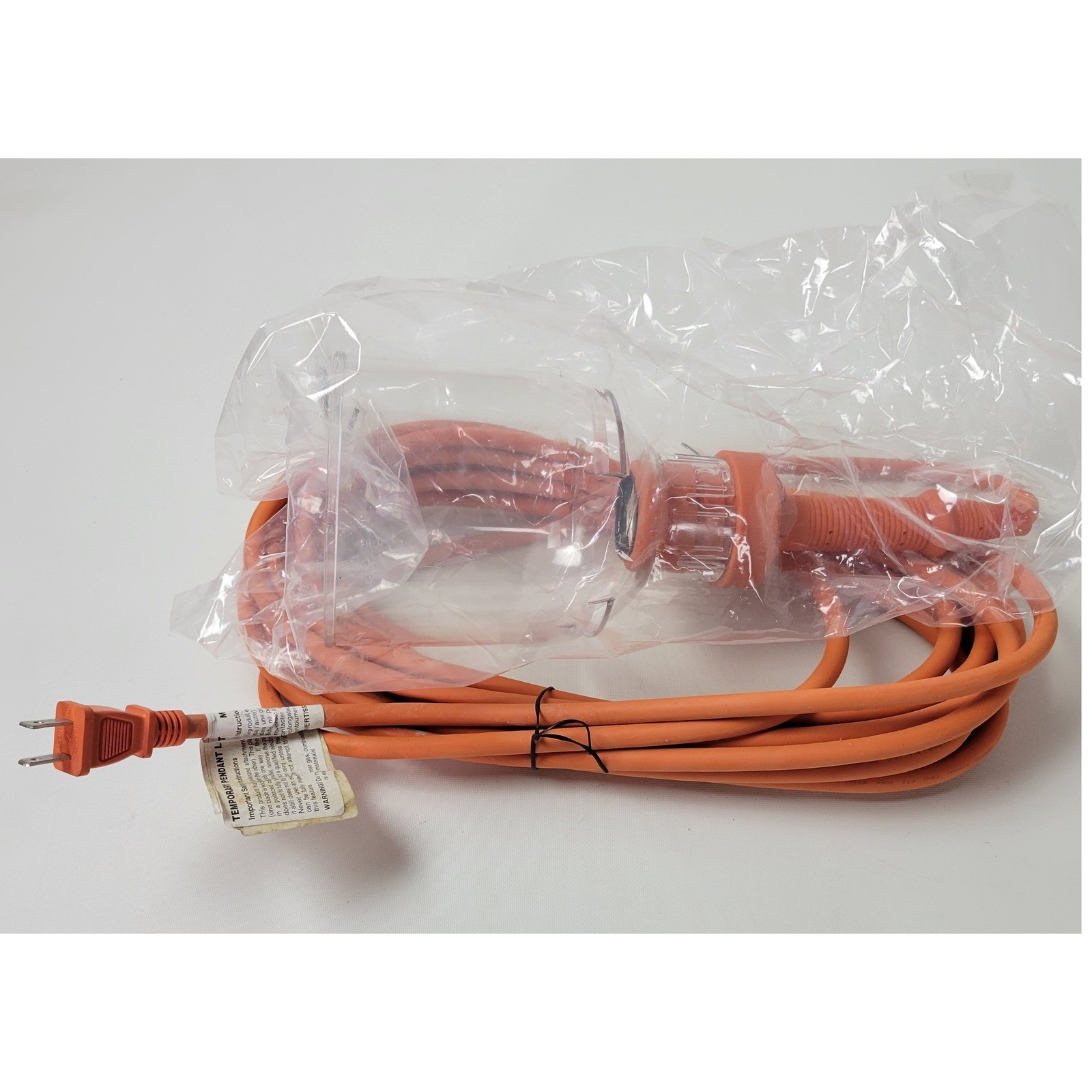 Pro-Lite Industrial TPL-25 Temporary Pendant Construction Light 25ft Orange Cord