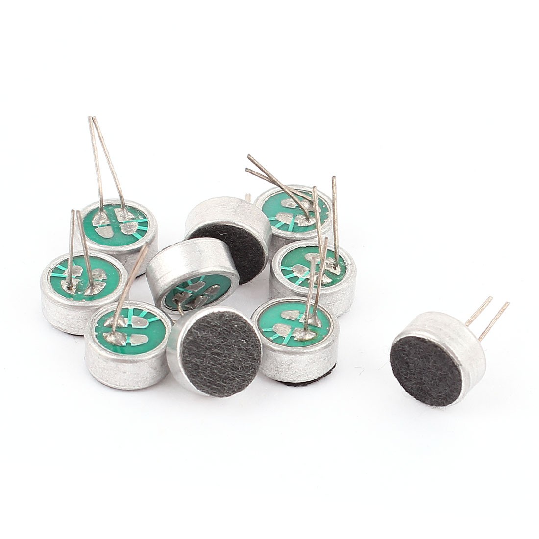 10x 9mm x 4.5mm Through Hole Mini Microphone Electret Condenser Collector