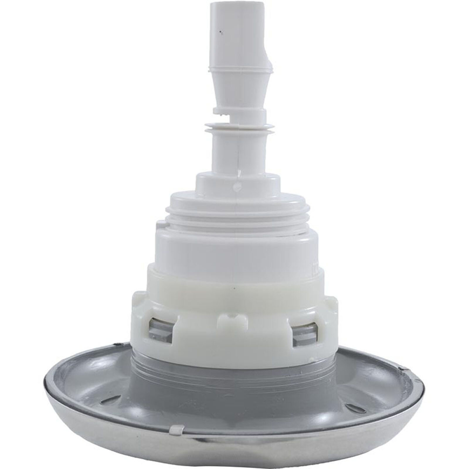 Jet Intl, WW Poly Storm, 4"fd, Dir, Scalloped, SS/Gry, Thd