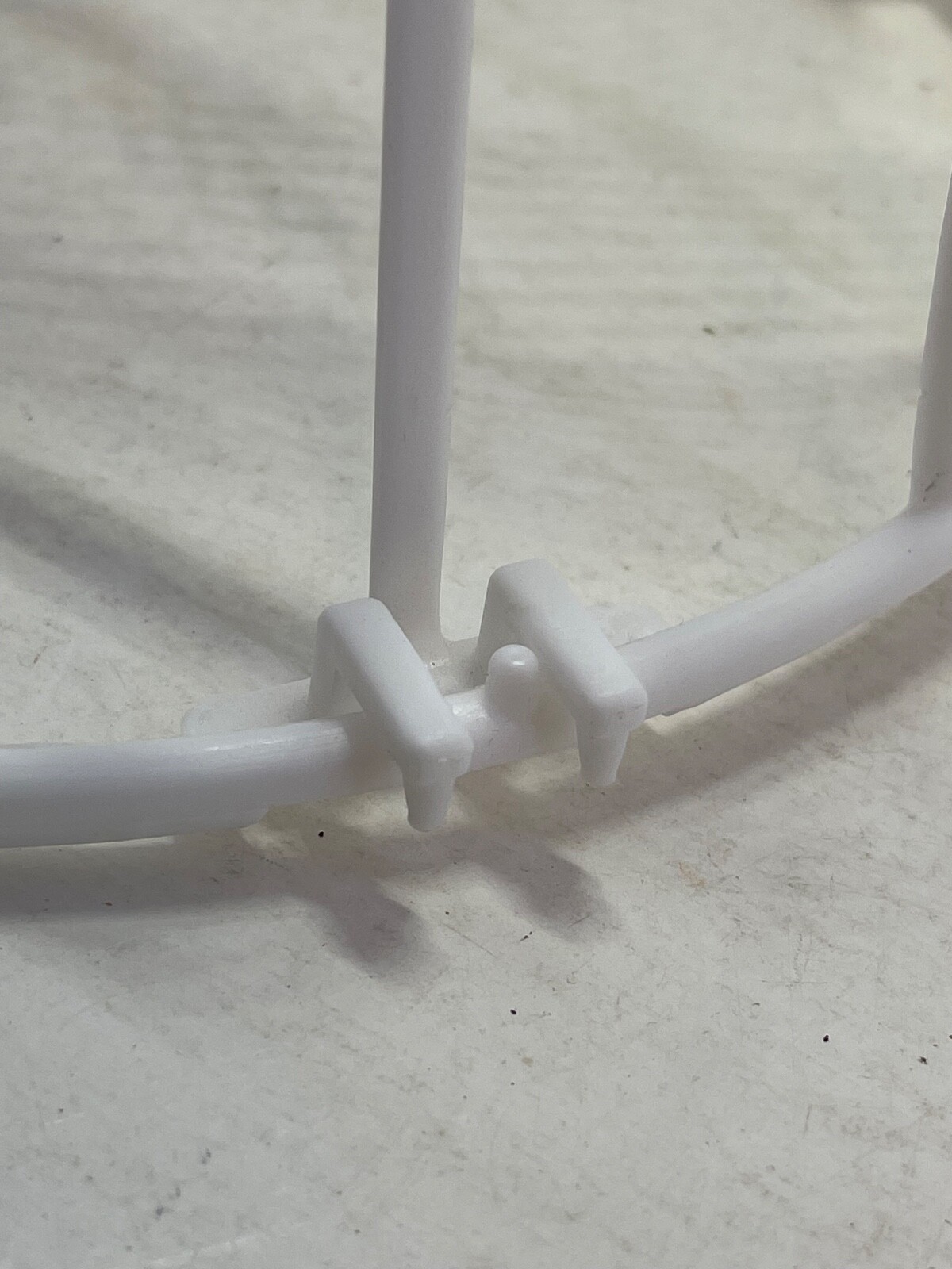2-Piece Ball Cap Washer Frame - Plastic White