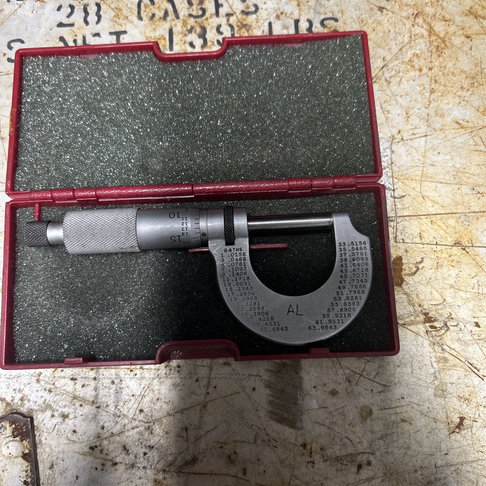 STARRETT 230RL MICROMETER 0-1" RANGE, .0001" GRADUATIONS, INCLUDES CASE