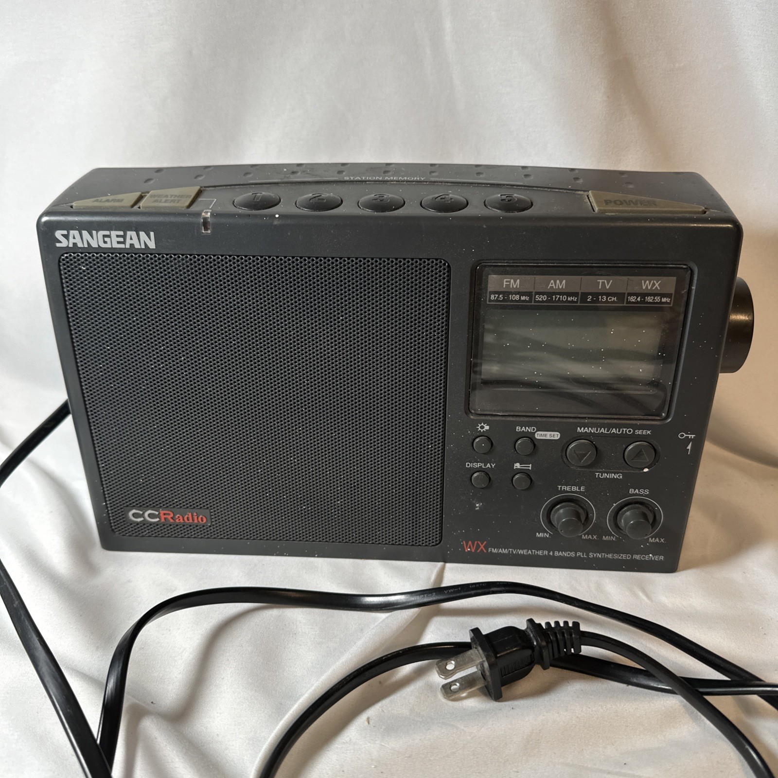 Sangean CC Radio alarm Survival Radio WX-AM/FM/Weather BUG OUT BAG ESSENTIAL  R
