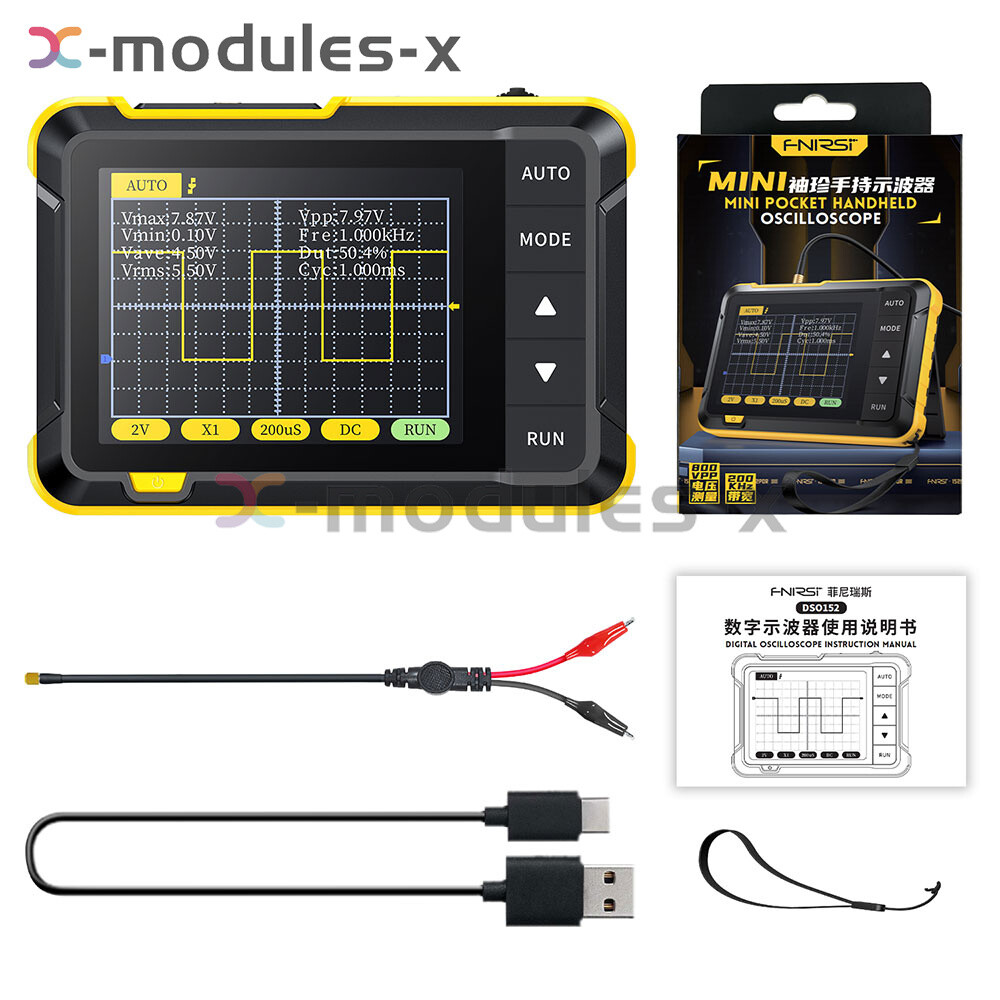 FNIRSI DSO152 DSO153 DSO510 Mini Handheld Portable Digital Oscilloscope